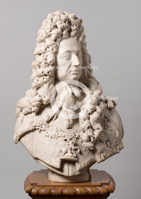Bust of Stadholder-King William III (1650-1702). Creator: Johannes Blommendael.