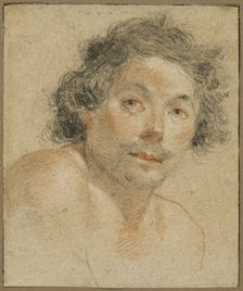 Bust Portrait of a Young Man, 1620/25. Creator: Simon Vouet