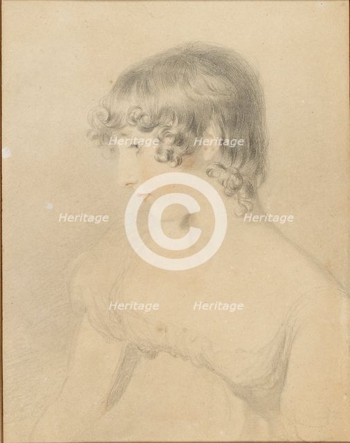 Bust portrait of Susan Bloxam, turned in profile to left, 1818. Artist: Thomas Lawrence.