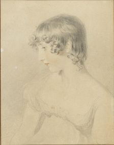 Bust portrait of Susan Bloxam, turned in profile to left, 1818. Artist: Thomas Lawrence