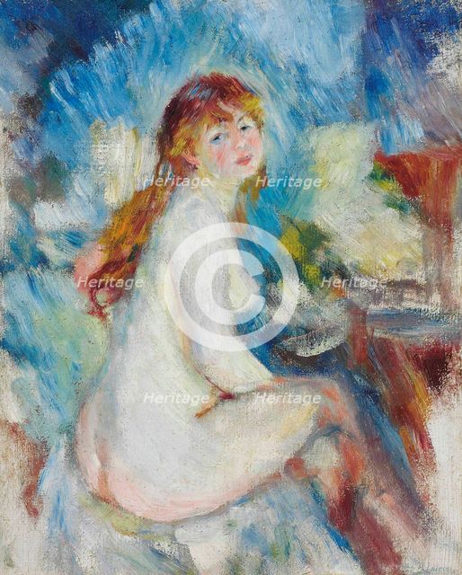 Buste de femme nue, ca 1879. Creator: Renoir, Pierre Auguste (1841-1919).