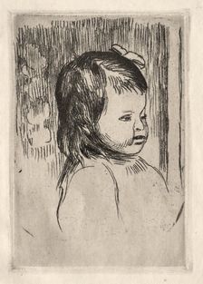 Buste denfant, tourné à droite. Creator: Pierre-Auguste Renoir (French, 1841-1919)