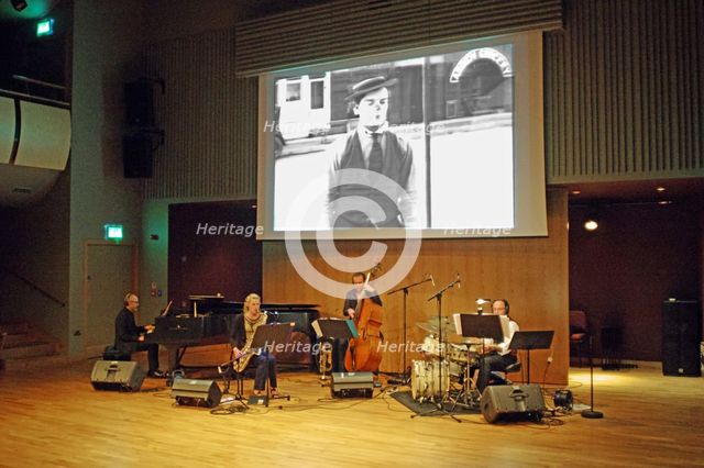 Buster Birch, Jim Treweek, Jo Fooks and Pete Ringrose, Birley Centre, Eastbourne, 2015. Artist: Brian O'Connor.