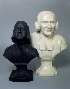 Busts of George Whitefield and John Wesley. Creator: Unknown