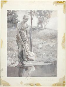By a Clear Pool, Wherein She Passioned to See Herself, 1885. Creator: Will H. Low