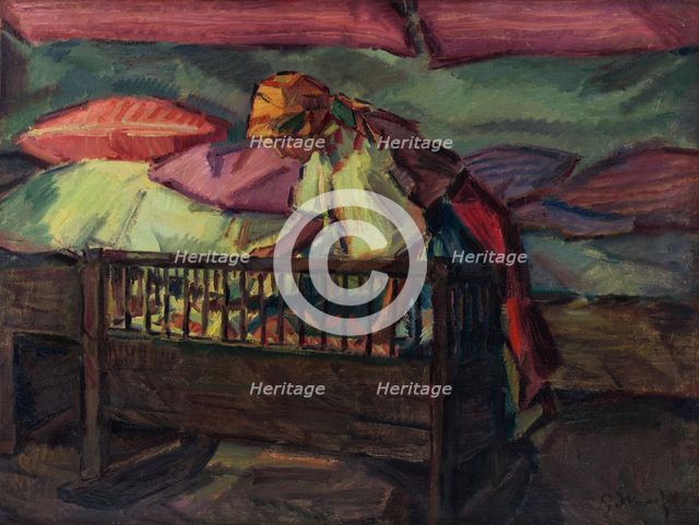 By a Cradle, around 1936. Creator: Gustav Mally.