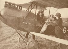 By Air to the Golf Links in a Little 27-60 HP Moth Light Plane 1927
