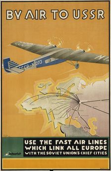 By air to USSR, 1934. Creator: Bor-Ramensky, Konstantin Georgiyevich (1900-1942)