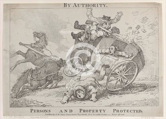 By Authority. Persons and Property Protected, November 24, 1785., November 24, 1785. Creator: Thomas Rowlandson.