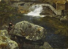 By the Mill Pond, 1850. Creator: Hans Gude
