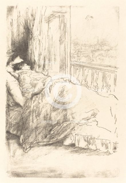 By the Balcony, 1896. Creator: James Abbott McNeill Whistler.