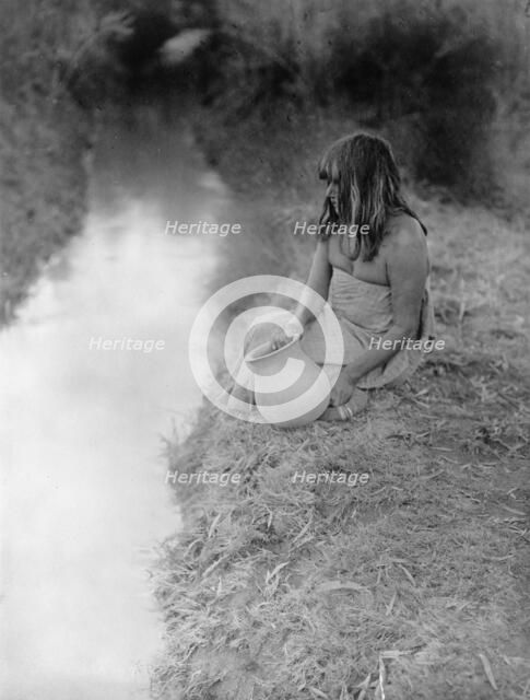 By the canal-Maricopa, c1907. Creator: Edward Sheriff Curtis.