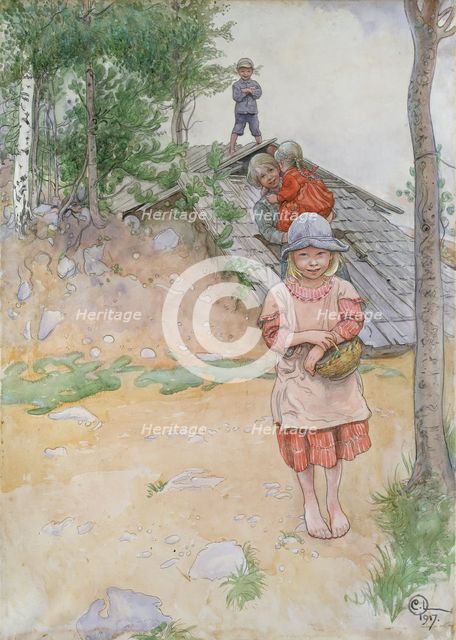 By the Cellar, 1917. Creator: Carl Larsson.