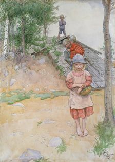 By the Cellar, 1917. Creator: Carl Larsson