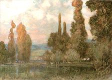 By the Edge of the Lake, 1902. Creator: Unknown