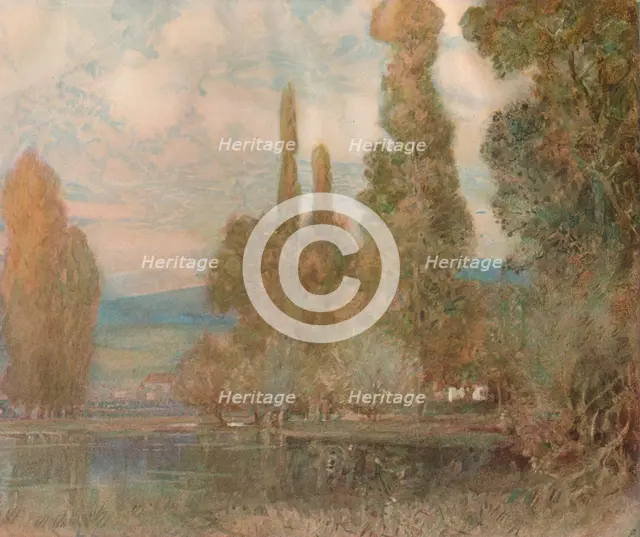 By the Edge of the Lake, c19th century, (1911). Artist: Alfred Edward East
