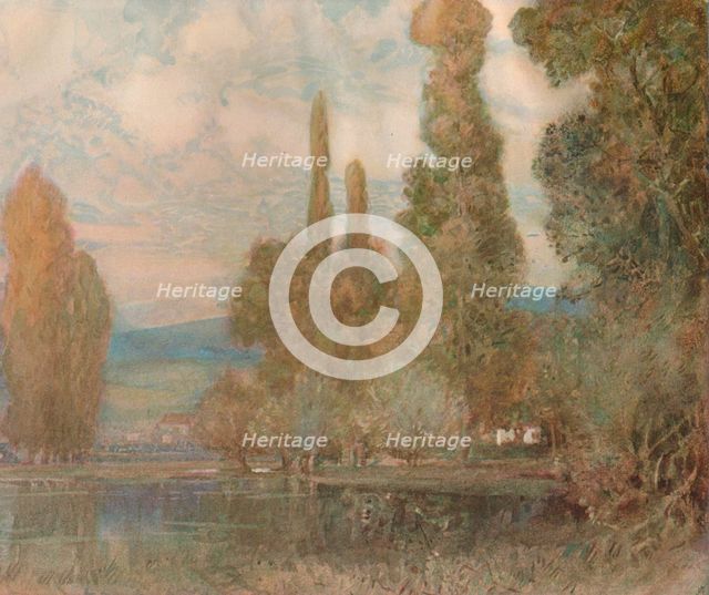 By the Edge of the Lake, c19th century, (1911). Artist: Alfred Edward East