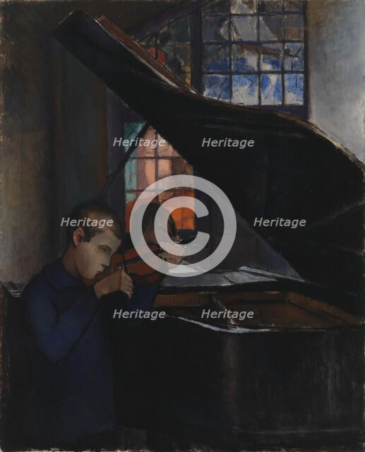 By the Grand Piano, 1925. Creator: Alvar Cawén.