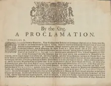By the King [Charles II]. A Proclamation .., 1674. Creator: Unknown