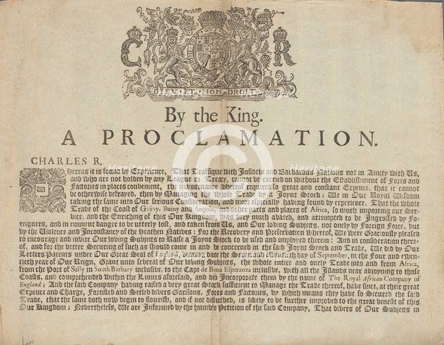 'By the King [Charles II]. A Proclamation'..., 1674. Creator: Unknown.