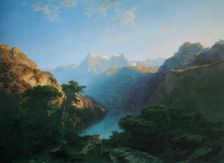 By the Lake of Uri, 1849. Creator: Alexandre Calame