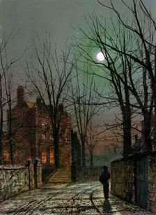 By the Light of the Moon 1882. Artist: John Atkinson Grimshaw