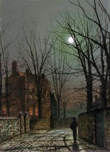 By the Light of the Moon 1882. Artist: John Atkinson Grimshaw
