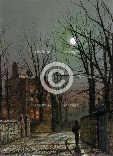 'By the Light of the Moon', 1882.  Artist: John Atkinson Grimshaw