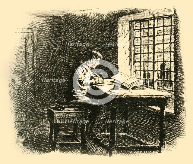 'By the light of the moon he began his task', (1907). Creator: Unknown.