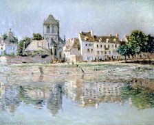 By the River at Vernon 1883. Artist: Claude Monet