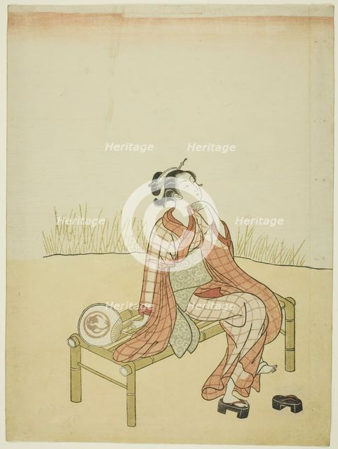 By the Stream, c. 1765. Creator: Suzuki Harunobu.