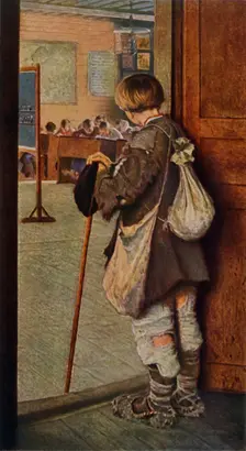 By the School Doors 1897, (1965). Creator: Nikolaj Petrovic Bogdanov-Bel'skij