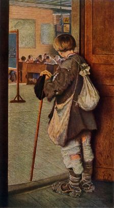 By the School Doors 1897, (1965). Creator: Nikolaj Petrovic Bogdanov-Bel'skij