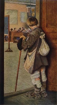 By the School Doors 1897, (1965). Creator: Nikolaj Petrovic Bogdanov-Bel'skij