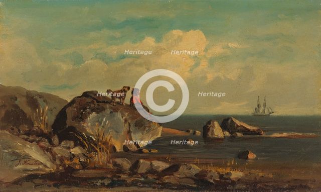 By the sea, 1870-1879. Creator: Johan Knutson.