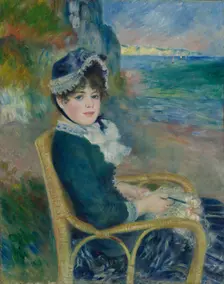 By the Seashore, 1883. Creator: Pierre-Auguste Renoir