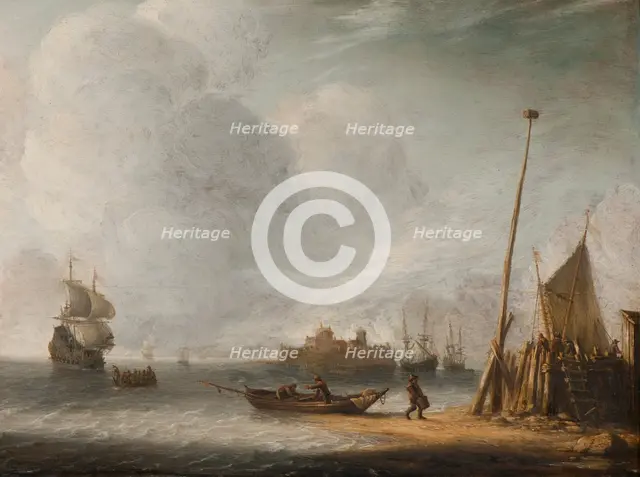 By the Seaside, mid-17th century. Creator: Jan Abrahamsz Beerstraaten.