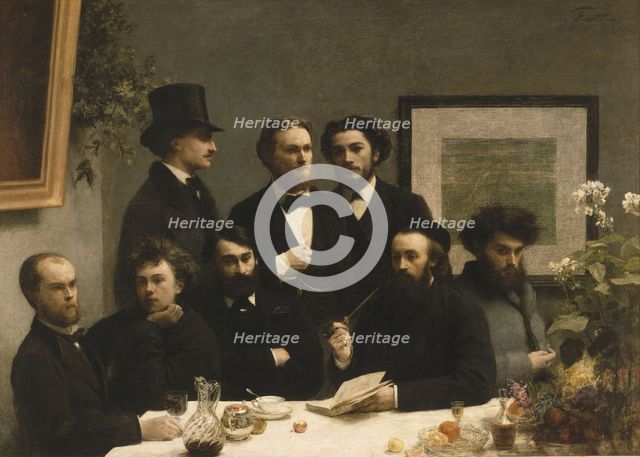 By the Table, 1872. Artist: Fantin-Latour, Henri (1836-1904)