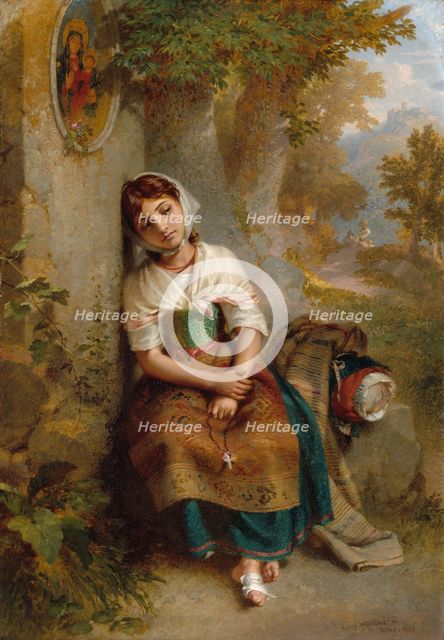 By the Well, 1865. Creator: Penry Williams.