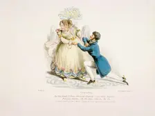 By this hand I swear that your property can easily dispense - but your person...oh, oh. 1828. Artist: William Day