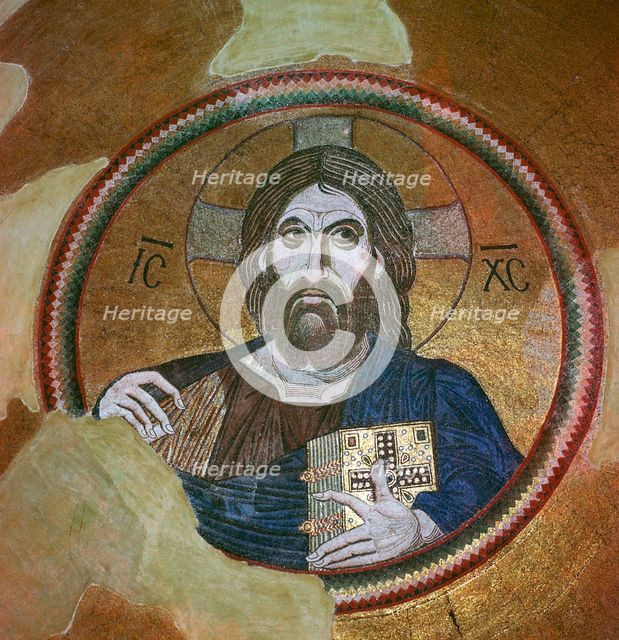 Byzantine mosaic of Christ Pantocrator. Artist: Unknown