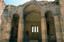 Byzantine chapel, St Hilarion Castle, North Cyprus. Creator: Peter Thompson