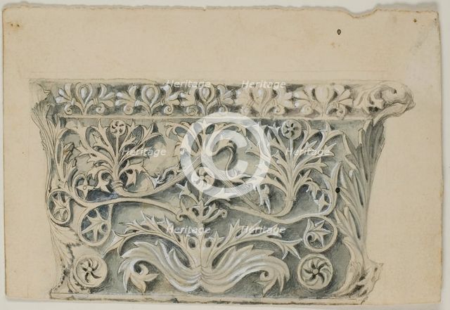 Byzantine Column Capital, n.d. Creator: John Ruskin.