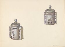 Byzantine Dome Coin Bank, c. 1938. Creator: William O. Fletcher