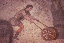 Byzantine Floor Mosaic in the Great Palace, Istanbul, 20th century