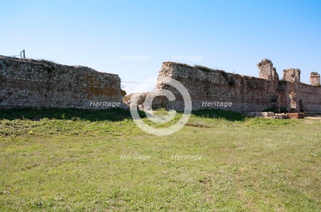 Byzantine fortifications, Nikopolis, Greece. Creator: Samuel Magal.