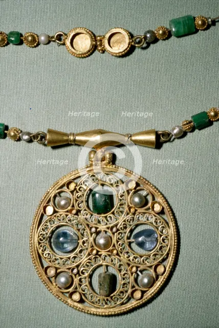 Byzantine Gold treasure from Assiut or Antinoe, Egypt, 600. Artist: Unknown.