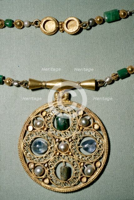 Byzantine Gold treasure from Assiut or Antinoe, Egypt, 600. Artist: Unknown.