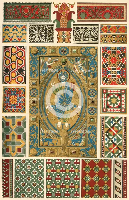 Byzantine incrusted enamel, marble mosaic, glass mosaic, (1898). Creator: Unknown.