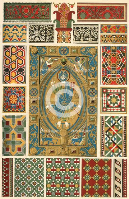 Byzantine incrusted enamel, marble mosaic, glass mosaic, (1898). Creator: Unknown.